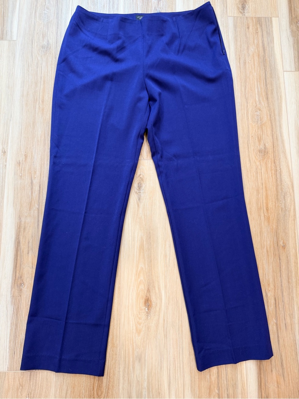 The Little Black Pant FitLogic size 14.2 royal blue straight leg dress pants